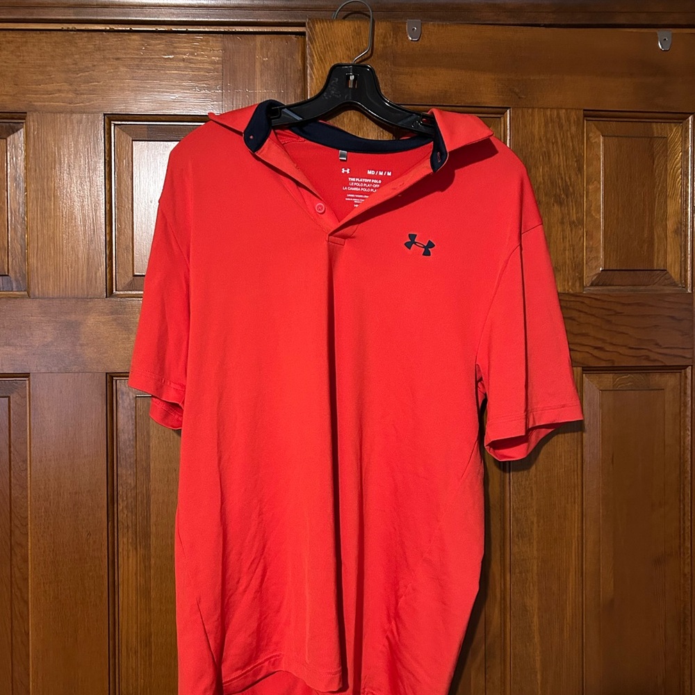 Under Armour Men's Red Polo Shirt